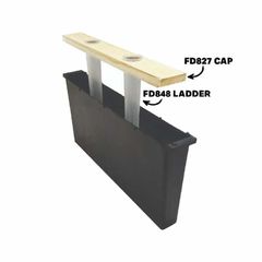 Hive top feeder with cap and ladder