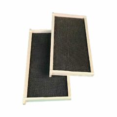 Assembled frame with wax foundation